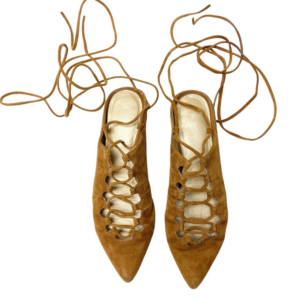 Stuart Weitzman Womens Size 6 Stringdown Lace Up … - image 3